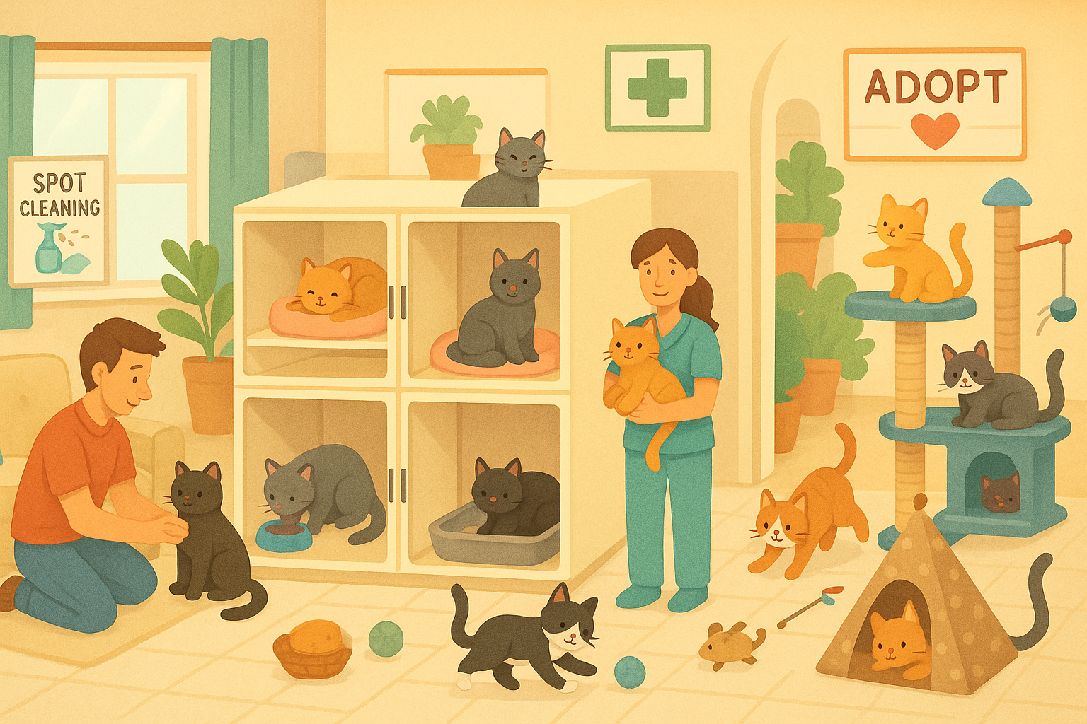 No momento, você está visualizando Como Reduzir o Estresse em Gatos de Abrigos e Melhorar Seu Bem-Estar