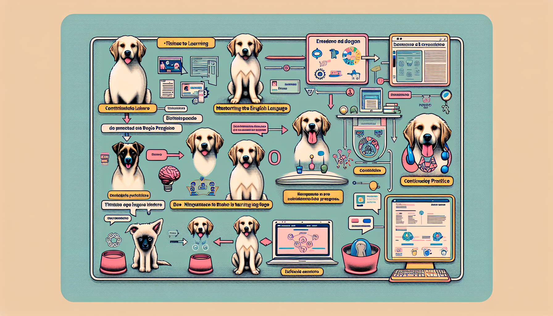 Leia mais sobre o artigo Aprendendo Inglês e Treinando Cães: Lições de Paciência e Conexão